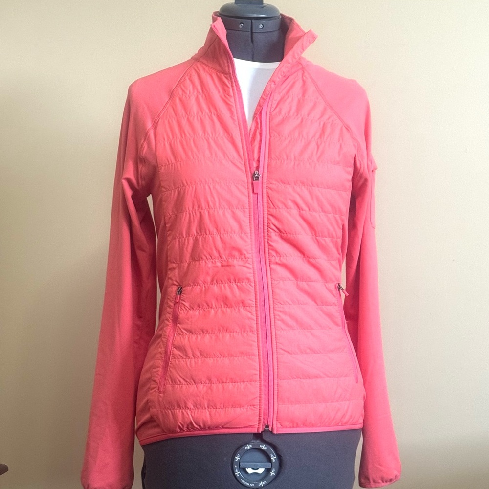 NWOT MERRELL Select Wick Running Jacket Thinsulate Zip Up Pink Quilted Jacket